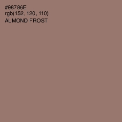 #98786E - Almond Frost Color Image